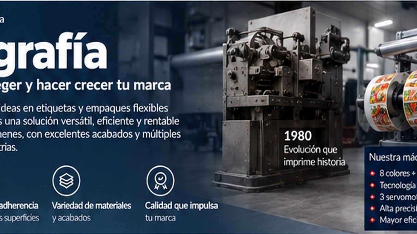 Impresión flexográfica en rollo